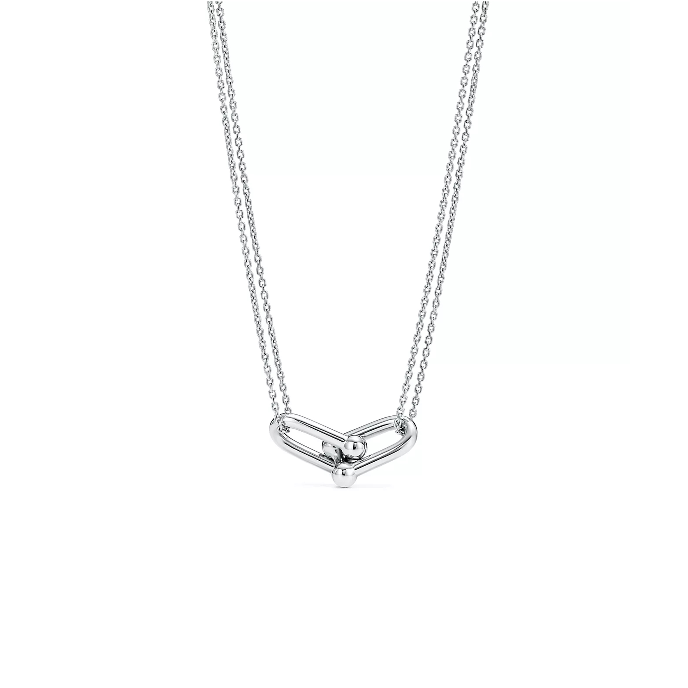 TIFFANY HARDWEAR LARGE DOUBLE LINK PENDANT 63104337